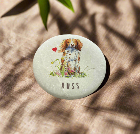 Sprocker Red & White Marble Memorial